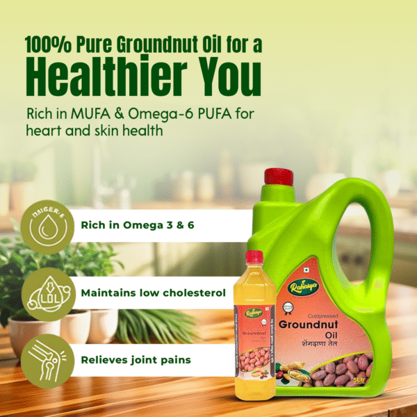 Woodpress Groundnut Oil 5 Ltr - Image 2